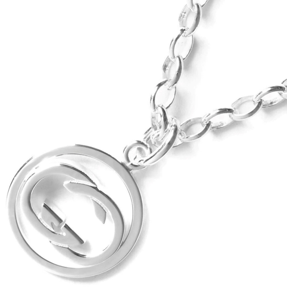 Gucci Silver G Pendant Necklace - Authentic